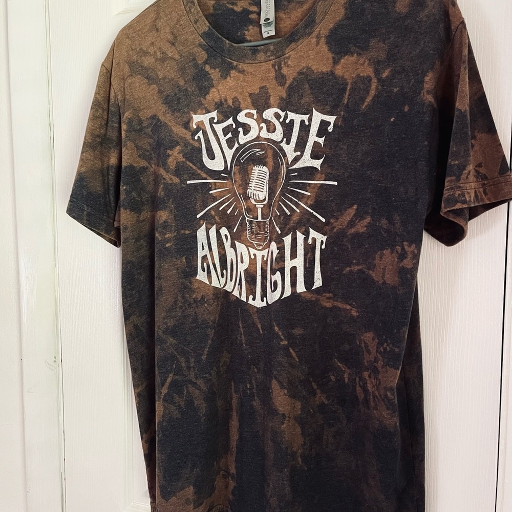 Custom reverse tie dye Jessie Albright shirt